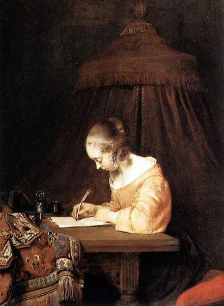 Liefdesbrief, Gerard ter Borch