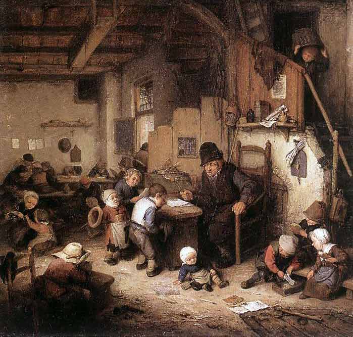 schooltje in de 17de eeuw schooltje in de 17de eeuw