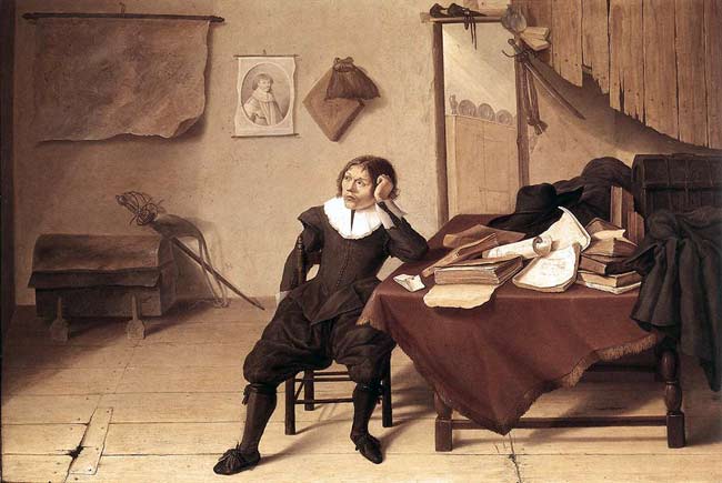 Illustraties nodig voor je werkstuk, presentatie of spreekbeurt? Klik hier Scholier, schilderij van J.D. de Heem